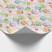Schattigee Crowded Bubble Tea pastel kawaii Cadeaupapier (Hoek)