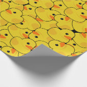 Schattigee Cruise Ducks Gele Rubber Duckys Cadeaupapier (Hoek)