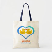Schattigee Cruise Ducks Jagen Gepersonaliseerde Na Tote Bag (Voorkant)