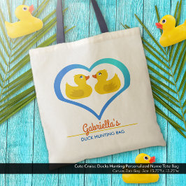 Schattigee Cruise Ducks Jagen Gepersonaliseerde Na Tote Bag