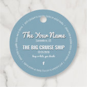 Schattigee Cruising Ducks Custom Bedankjes Labels (Achterkant)