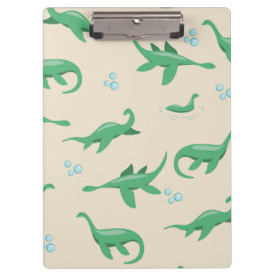 Schattigee Cryptid Loch Ness Monster Notitieboek Klembord