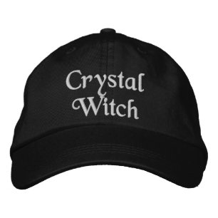 Schattigee Crystal Witch Quote Beige Black Geborduurde Pet