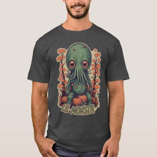 Schattigee Cthulhu in Pumpkin Patch  Style T-shirt