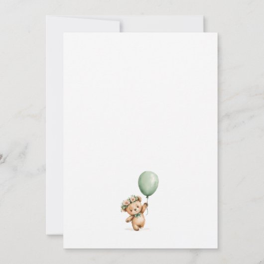 Schattigee Cub Sage Green We kunnen nauwelijks wac Kaart (Achterkant)