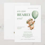 Schattigee Cub Sage Green We kunnen nauwelijks wac Kaart (Voorkant / Achterkant)