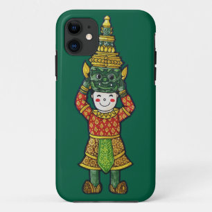 Schattigee Culturele Jongen Cartoon in Masker Case-Mate iPhone Case