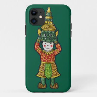 Schattigee Culturele Jongen Cartoon in Masker Case-Mate iPhone Case
