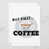 Schattigee Cup Graphic Logo maar eerst...Coffee Kaart (Voorkant / Achterkant)