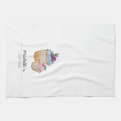 Schattigee Cup taarten en vruchten Waterverf Theedoek (Horizontaal)