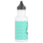 Schattigee cupcake; Aqua Green Chevron Waterfles (Links)