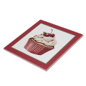 Schattigee cupcake bakkerij huis zakelijke craftin tegeltje (Zijkant)