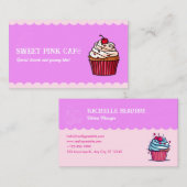 Schattigee Cupcake Bakkerij Sweet & Fun Pastry Che Visitekaartje (Voorkant / Achterkant)