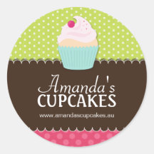 Schattigee Cupcake Box of Jar Stickers