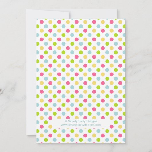 Schattigee Cupcake Candle verjaardagsfeestje uitno Kaart (Achterkant)