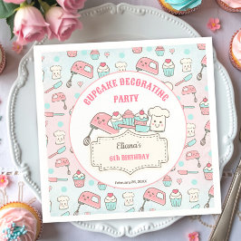 Schattigee Cupcake Decorating Party Baking Girl Ve Servet