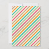 Schattigee Cupcake eerste verjaardagsfeestje Kaart (Achterkant)