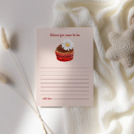 Schattigee Cupcake Flowers Baby shower advies voor Informatiekaartje