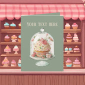 Schattigee cupcake liefhebbers tekst toevoegen kaart