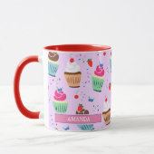 Schattigee cupcake patroon zoete dessert bakkerij mok (Links)