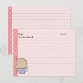 Schattigee Cupcake Recept Kaarten (Voorkant / Achterkant)