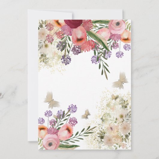 Schattigee cupcake Spring Butterfly bloemzoet 16 Kaart (Achterkant)