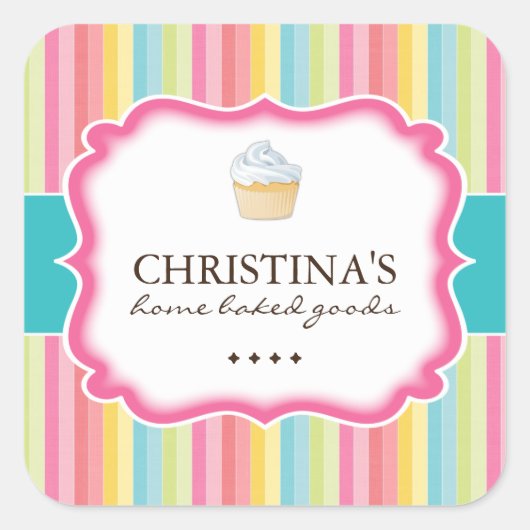 Schattigee Cupcake Stickers (Voorkant)
