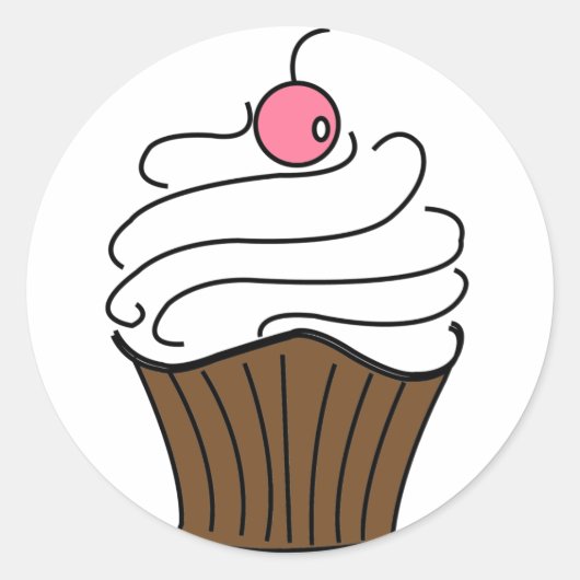 Schattigee Cupcake Stickers (Voorkant)