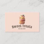 Schattigee Cupcake Sweet Treats Cake Bakkerij Blus Visitekaartje (Voorkant)