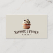 Schattigee Cupcake Sweet Treats Cake Bakkerij Visitekaartje (Voorkant)
