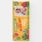 Schattigee Cupcake Verjaardagsfeestje Horizontale  Spandoek (Verticaal)