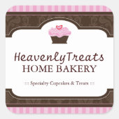 Schattigee Cupcake Verpakking Stickers (Voorkant)