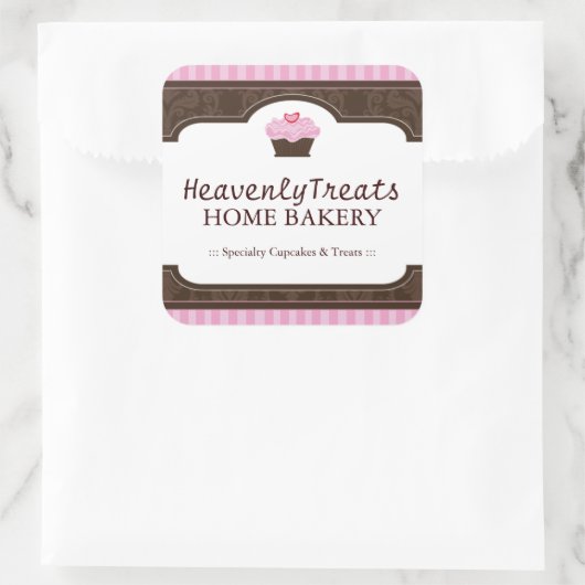 Schattigee Cupcake Verpakking Stickers (Tas)