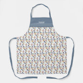 Schattigee cupcakes en fruit Waterverf kunst Schort (Voorkant)