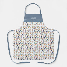 Schattigee cupcakes en fruit Waterverf kunst Schort