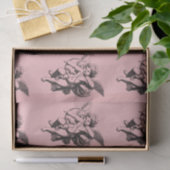 Schattigee Cupid Angel op Roze Tissuepapier (Geschenk)