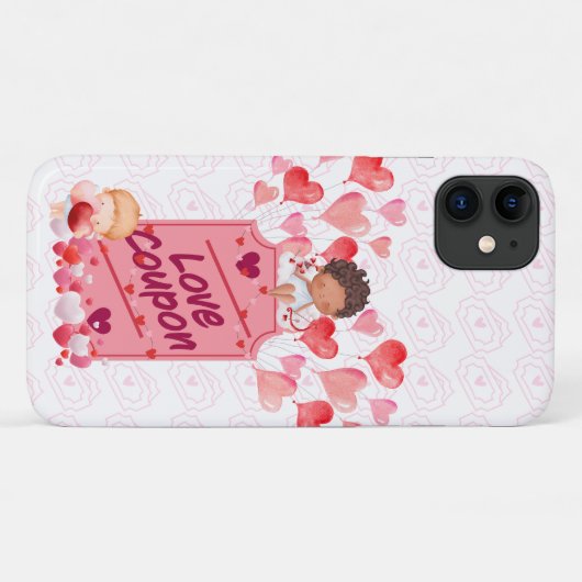 Schattigee Cupid Love Coupon Case-Mate iPhone Case (Achterkant (horizontaal))