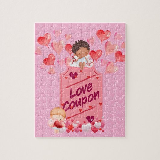 Schattigee Cupid Love Coupon Puzzel (Verticaal)