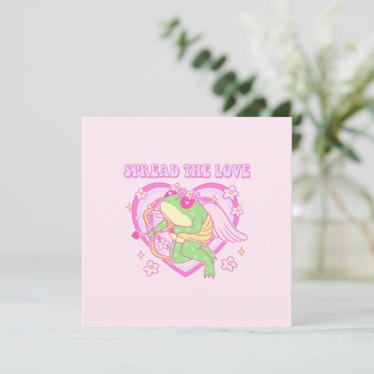 Schattigee Cupido Frog - Spreid de Liefde (Staand voorkant)