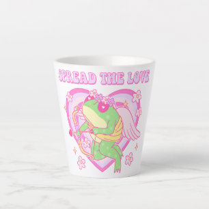 Schattigee Cupido Frog - Spreid de Liefde Latte Mok