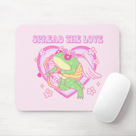 Schattigee Cupido Frog - Spreid de Liefde Muismat (Met muis)