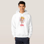 Schattigee Cupido Liefde Hoodie (Voorkant volledig)