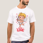 Schattigee Cupido Liefde T-shirt (Voorkant)