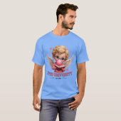 Schattigee Cupido University Bubblegum Angel esthe T-shirt (Voorkant volledig)