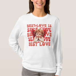 Schattigee Cupido Valentijnsdag Zelf liefde T-shirt