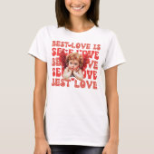 Schattigee Cupido Valentijnsdag Zelf liefde T-shirt (Voorkant)