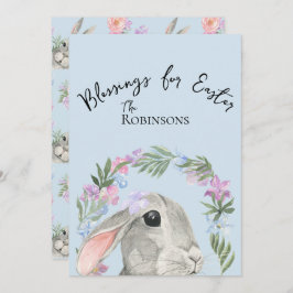 Schattigee Curious Easter Rabbit Floral Krans