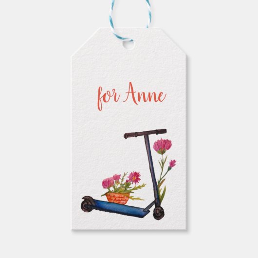 Schattigee Custom Artistic Girlie Gift Label Cadeaulabel (Voorkant)