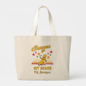 Schattigee Custom Bananas Teacher Shirt Grote Tote Bag (Achterkant)