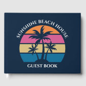 Schattigee Custom Beach House Palm Tree Gastenboek (Voorkant)